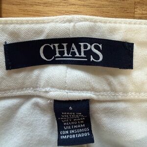 Chaps Women's Cream Straight Leg Pants